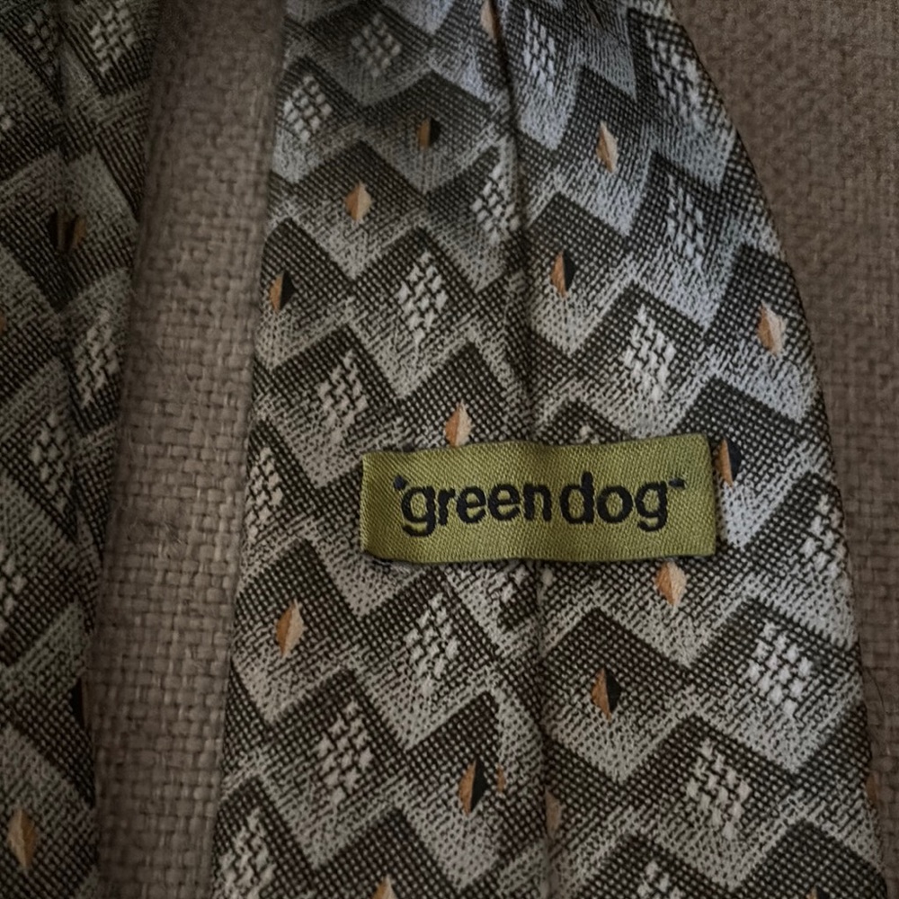 Geometric Patterned Men's Tie - Picture 6 of 6